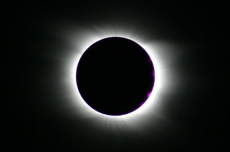 Diese totale Sonnenfinsternis fotografierte ich in der Libyschen Sahara.