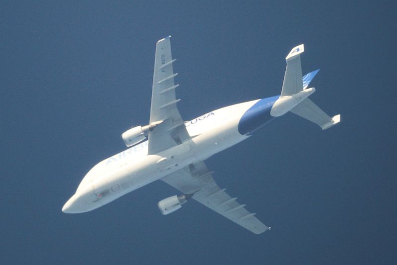 Airbus Beluga in 30000ft in 72820 Sonnenbhl-Genkingen am 5.6.2019